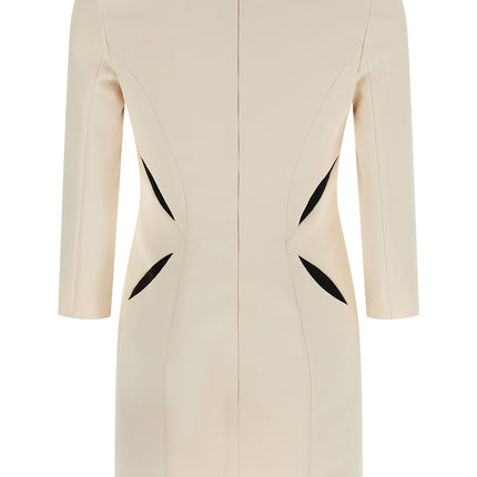 Elisabetta Franchi Bicolor Polyester Short Dress