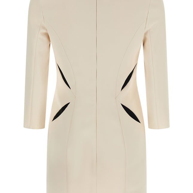 Elisabetta Franchi Bicolor Polyester Short Dress