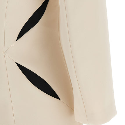 Elisabetta Franchi Bicolor Polyester Short Dress