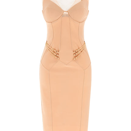 Elisabetta Franchi Multicolor Polyamide Midi Dress