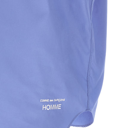 Comme Des Garçons Blue Cotton Blouse