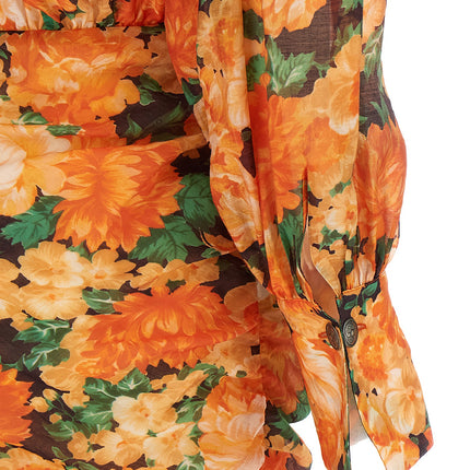 PINKO Orange Lyocell Short Dress