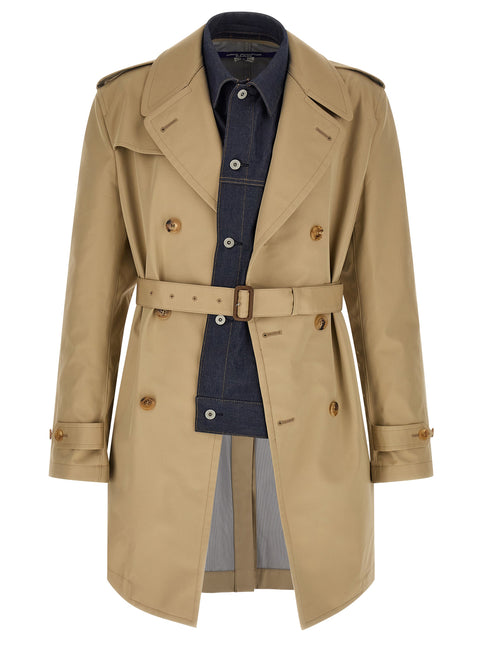 Junya Watanabe Beige Cotton Coat