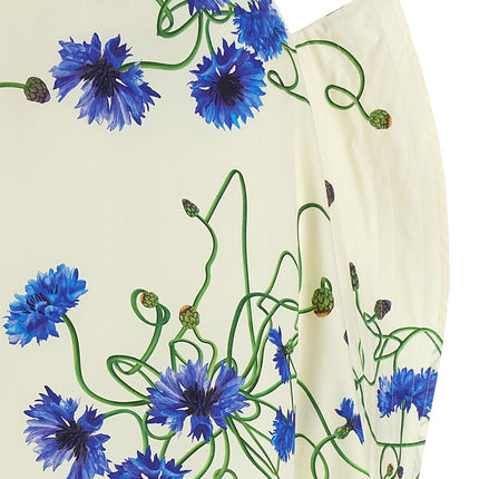 Stella McCartney Blue Cotton Mini Skirt