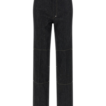 Lemaire Black Cotton High-Waisted Jean
