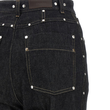 Lemaire Black Cotton High-Waisted Jean