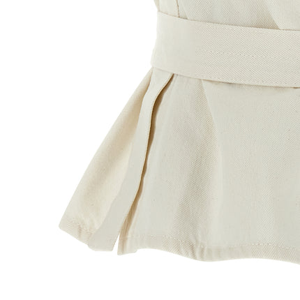 Lemaire White Cotton Sleeveless Jacket