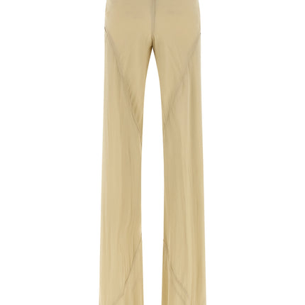 Rick Owens Beige Silk Flared Pants