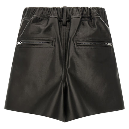 Rick Owens Black Calfskin Long Skirt