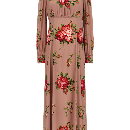 Dolce & Gabbana Multicolor Silk Long Dress