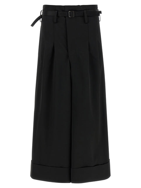 Junya Watanabe Black Acetate Flared Pants
