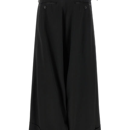 Junya Watanabe Black Acetate Flared Pants