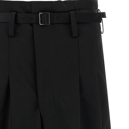 Junya Watanabe Black Acetate Flared Pants