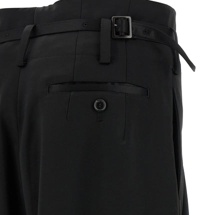 Junya Watanabe Black Acetate Flared Pants