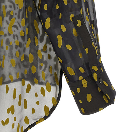 Ferragamo Brown Silk Blouse