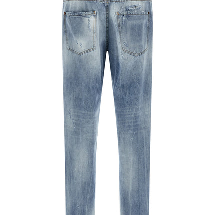 Dsquared² Blue Cotton Relaxed Fit Jeans