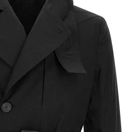 Rick Owens Black Cotton Coat