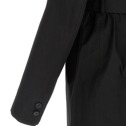 Rick Owens Black Cotton Coat