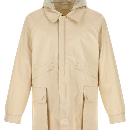 Lemaire Beige Linen Shell Jacket