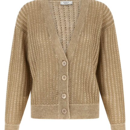 Peserico Beige Viscose Cardigan