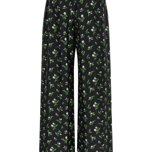 Dolce & Gabbana Black Silk Casual Pants