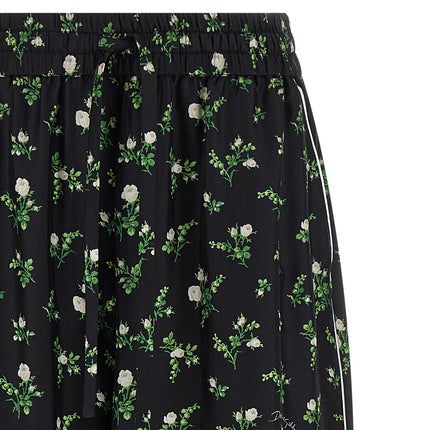 Dolce & Gabbana Black Silk Casual Pants