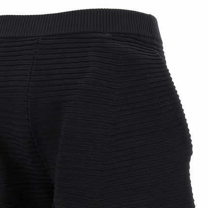 Issey Miyake Black Polyester Cropped Pants