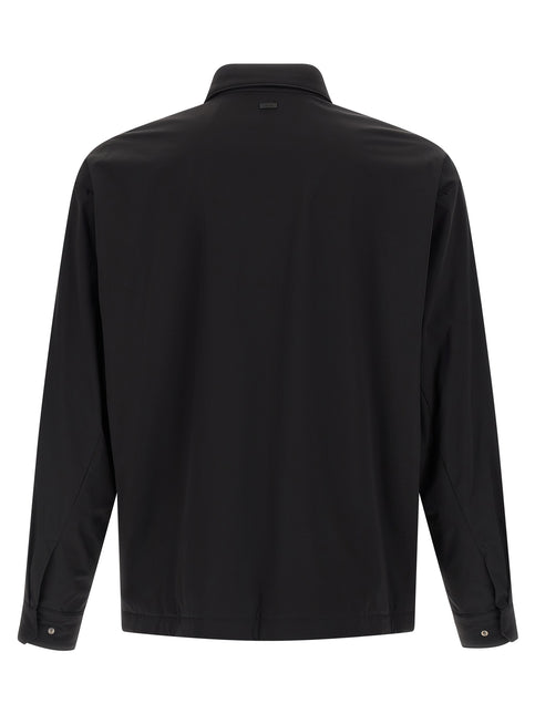 Herno Black Polyamide Shell Jacket