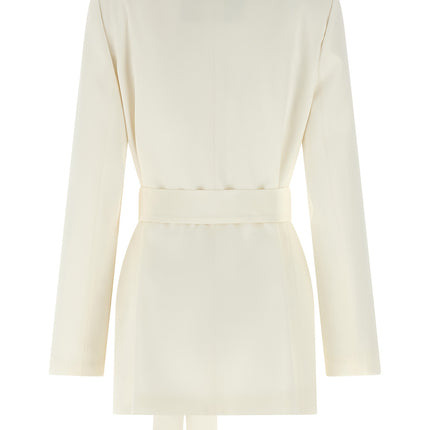 Kiton White Silk Blazer