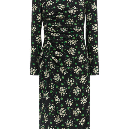 Dolce & Gabbana Black Synthetic Midi Dress