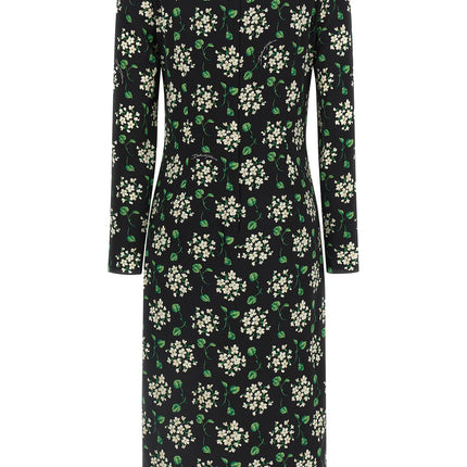 Dolce & Gabbana Black Synthetic Midi Dress