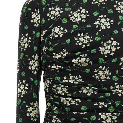 Dolce & Gabbana Black Synthetic Midi Dress