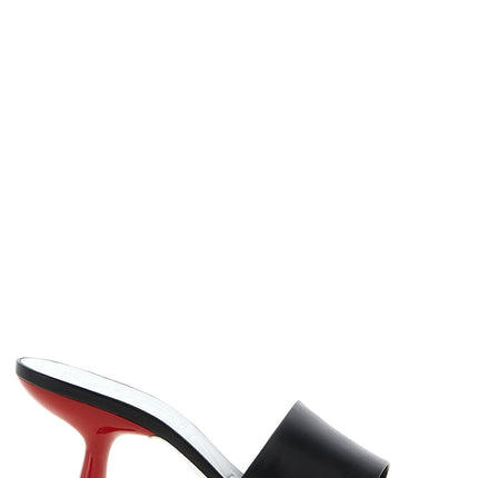 VICINI Black Calfskin Mules