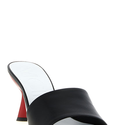 VICINI Black Calfskin Mules
