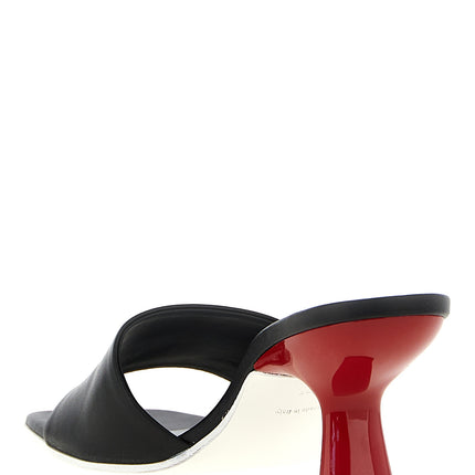 VICINI Black Calfskin Mules