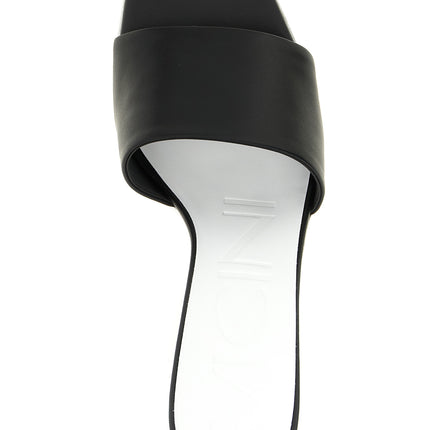VICINI Black Calfskin Mules