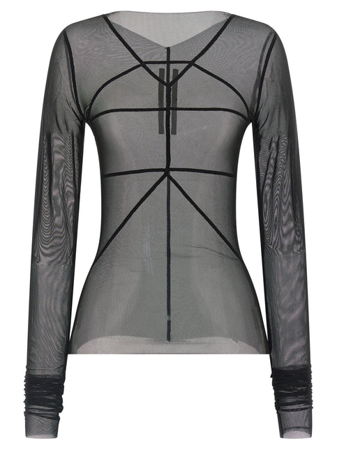 Rick Owens Black Nylon Cardigan