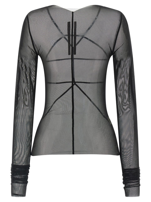 Rick Owens Black Nylon Cardigan