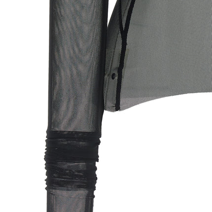 Rick Owens Black Nylon Cardigan