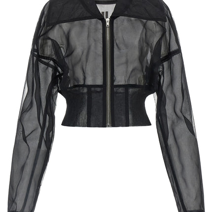 Rick Owens Black Nylon Bomber