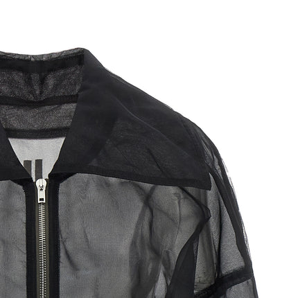 Rick Owens Black Nylon Bomber