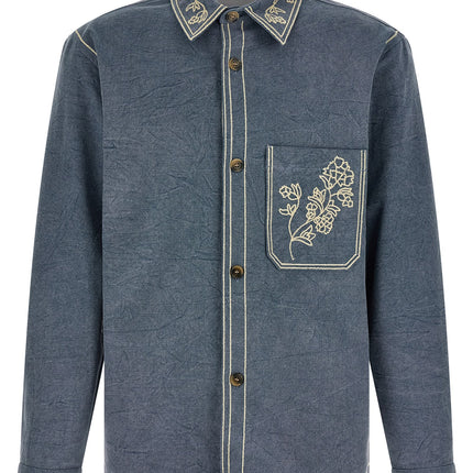 MARANT Blue Cotton Blouse