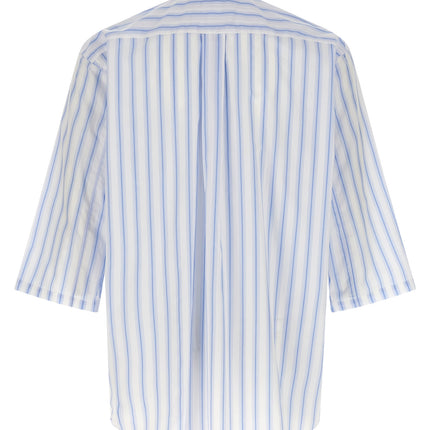 Comme Des Garçons Blue Cotton Blouse