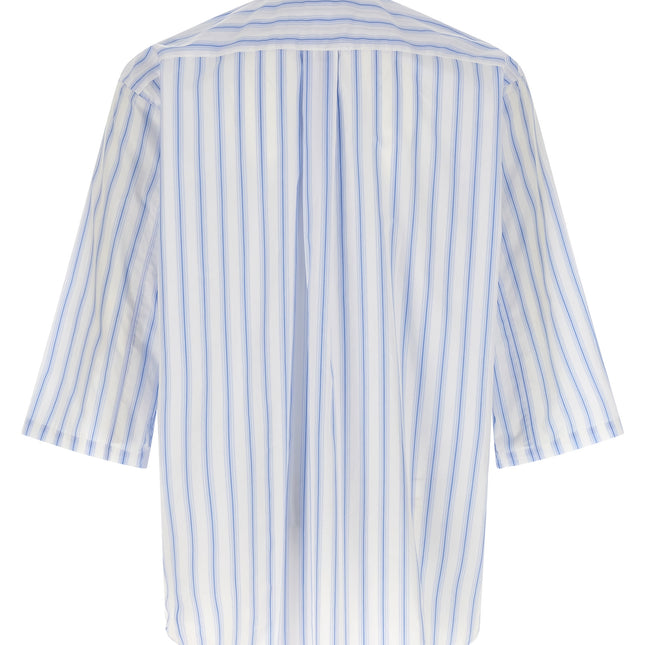 Comme Des Garçons Blue Cotton Blouse