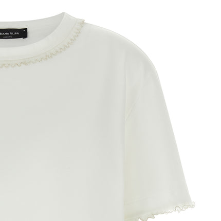 Fabiana Filippi White Cotton T-Shirt