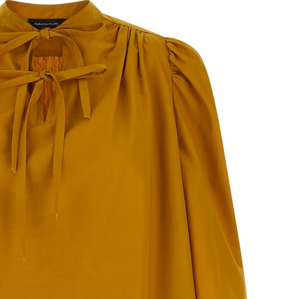 Fabiana Filippi Bicolor Cotton Short Dress