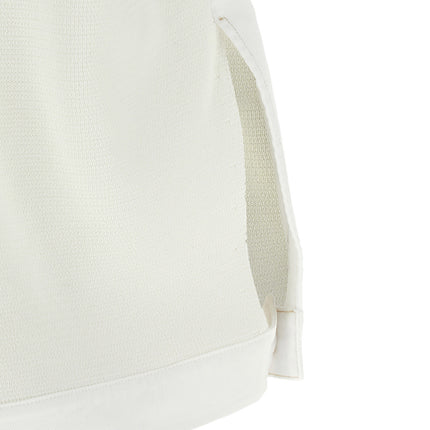 Fabiana Filippi White Cotton Sleeveless Jacket