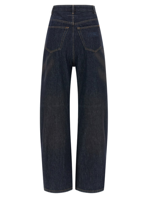 MM6 Maison Margiela Blue Cotton High-Waisted Jean