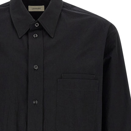 Lemaire Black Cotton Blouse