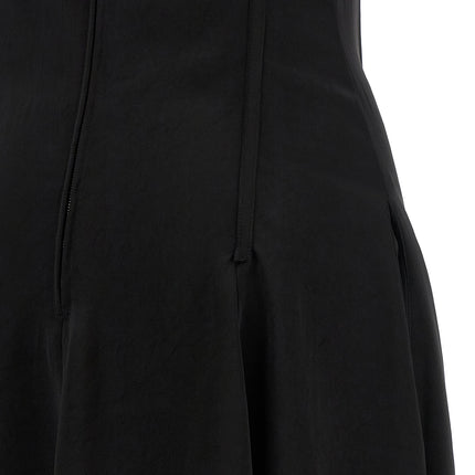 Alexander McQueen Black Acetate Long Dress